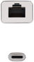 Nanocable Conversor USB-C a Ethernet Gigabit 10/100/1000 Mbps 15cm Plata